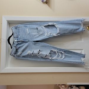 American Eagle Destructed Mom Jeans